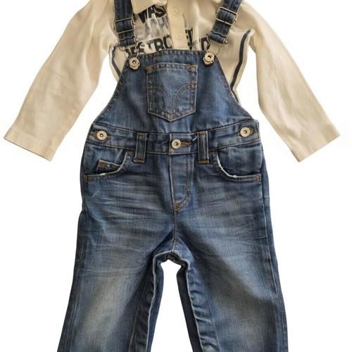 Dolce&Gabbana set No12/18M like new, denim salopette and blouse