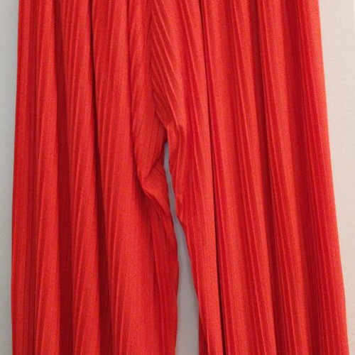 Italian pleated pants like new, size XL, orange
