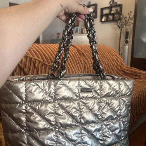 Bag to Bag silver new with crossbody strap