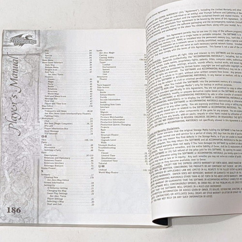 Age of Wonders manual like new, 188 pages, English