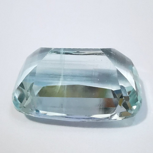 Aquamarine natural rectangular cushion cut 11.06 carats