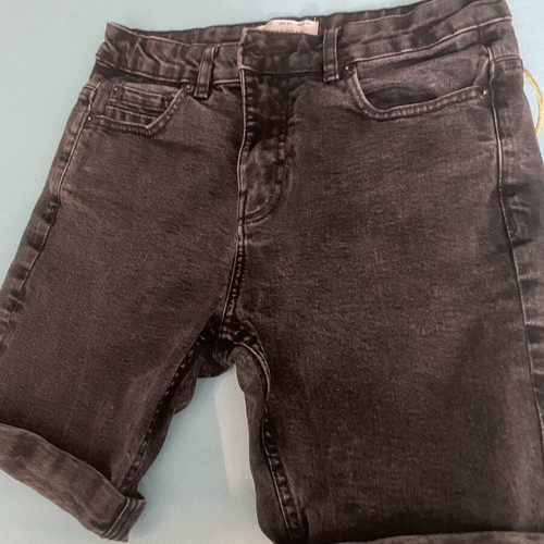 Men's Washed Black Denim Shorts Pull & Bear size 40 like new