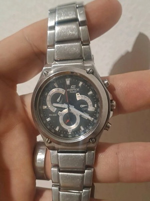 Ρολόι χειρός Casio EF-525D-1AVEF μεταχειρισμένο ασημί ανδρικό
