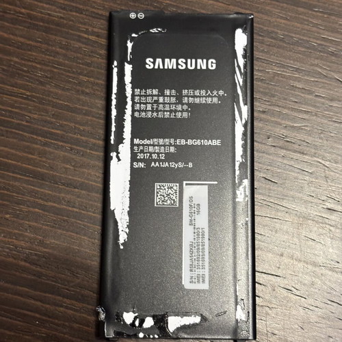 Samsung EB-BG610ABE battery used, 3300mAh compatible with Galaxy J7 Prime J4 Plus J6 Plus