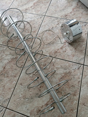 Inox handmade lamp used