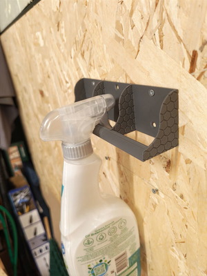 3D Print Spray Cleaner Holder like new, triple PLA plastic base