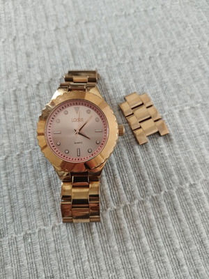 Loisir pink gold watch with bracelet extension, like new