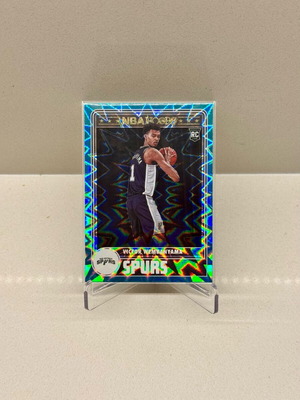 Victor Wembanyama 2023-24 Panini NBA Hoops Tribute Teal Explosion κάρτα καινούργια