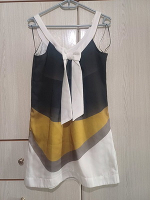 Φόρεμα μίνι γραμμή Α με φιόγκο στην πλάτη ολοκαίνουργιο