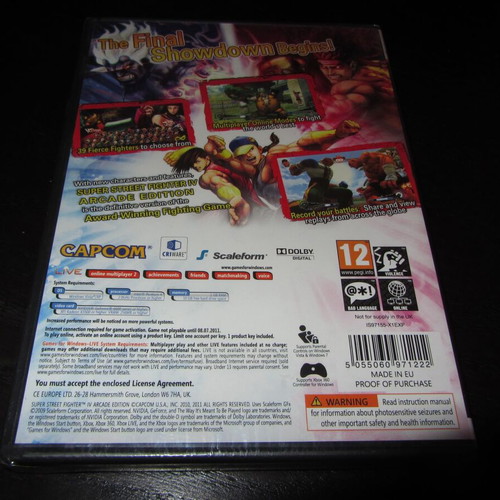 Super Street Fighter IV Arcade Edition PC DVD καινούργιο σφραγισμένο