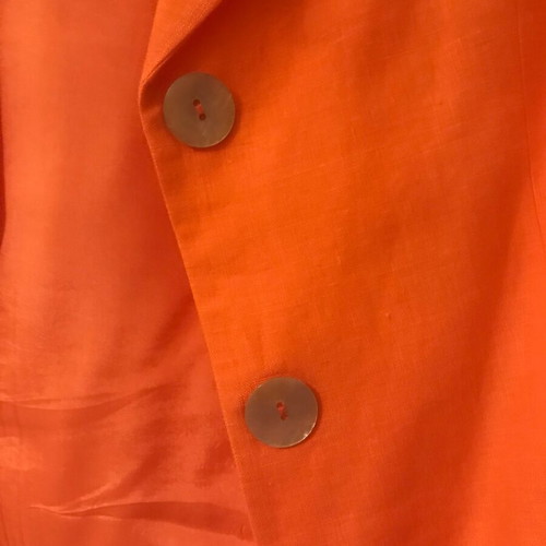 Linen jacket coral size Medium like new