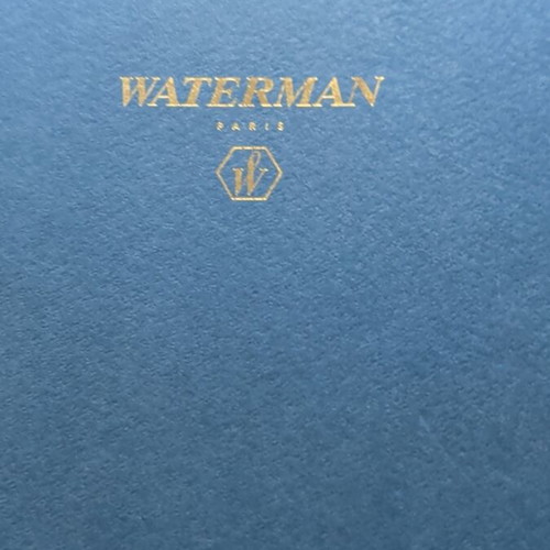 Waterman pen dark blue, new, gift set