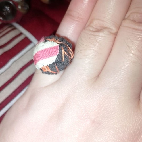 Handmade ring with heart