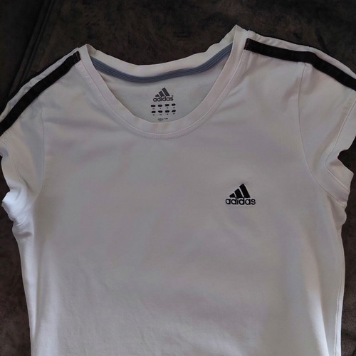 Adidas women's short-sleeve shirt white small like new