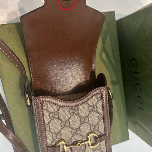 Gucci Horsebit 1955 Mini Bag used, full set with box and dustbag