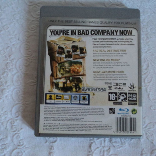 PS3 Platinum Bad Company Battlefield παιχνίδι με φυλλάδιο