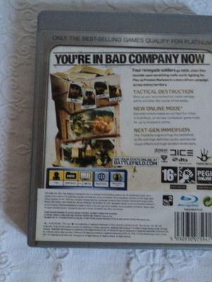 PS3 Platinum Bad Company Battlefield παιχνίδι με φυλλάδιο
