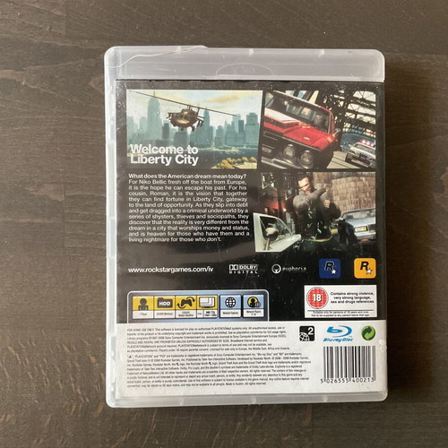 Grand Theft Auto IV PlayStation 3 game used