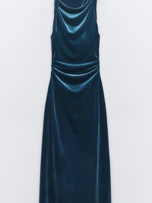 Zara velvet dress like new, size Small