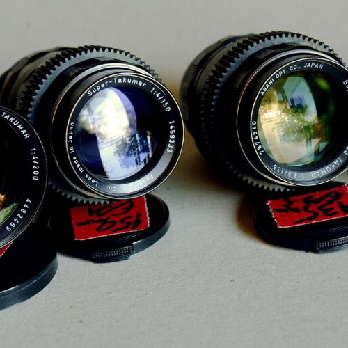 Asahi-Pentax vintage SUPER TAKUMAR M42 set of 11 lenses