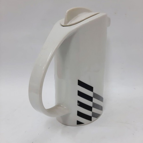 Vintage porcelain ewer from Razgrad 1970s like new, geometric design