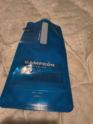Campeón Gaming αναδιπλούμενο παγούρι νερού σε μπλε, 480 ml