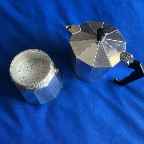 Aluminum stovetop espresso maker, 3-piece, 200ml