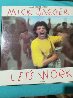 Mick Jagger Let's Work Maxi Single 45RPM vinyl record