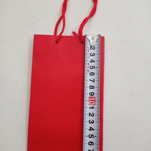 Paper bags small plain red packaging new