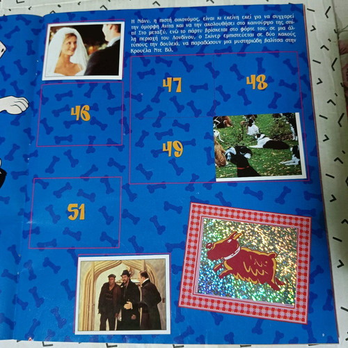Panini 101 Dalmatians Sticker Set used, complete album