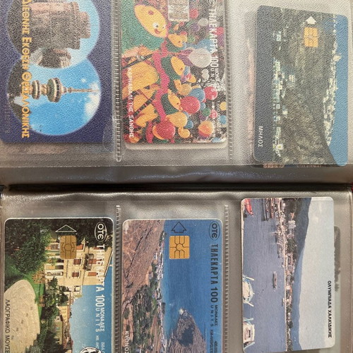 Phone cards used, pack of 30, 1990-2000 decade with case gift