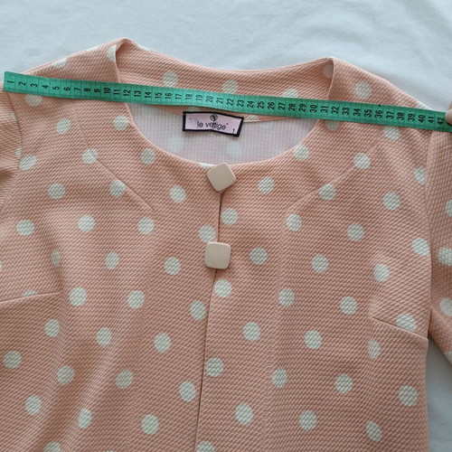 Le Vertige polka dot peach cardigan like new, size S