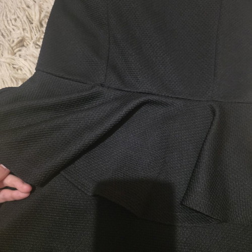 Black Dress size M like new with removable clear straps