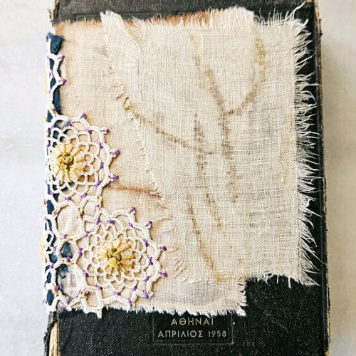 Artistic handmade book used with 88 pages