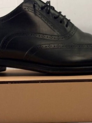 Santoni Fatto a Mano Μαύρα δερμάτινα Oxford Brogues σαν καινούργιο EU 42,5