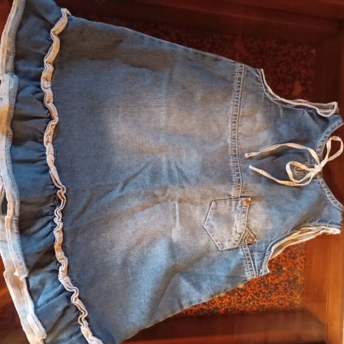 Children's denim dresses for 18 months like new, pack of two
