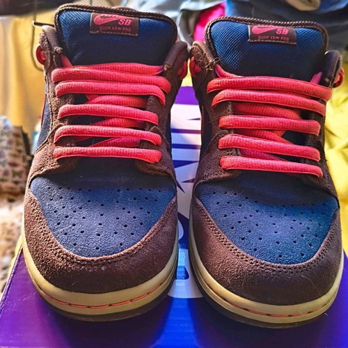 Nike SB Dunk Low Pro sneakers size 44 like new, brown and blue