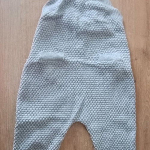 ZARA knitted salopette like new, 3–6 months, grey
