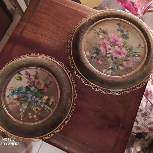Velvet frames with handmade painting new