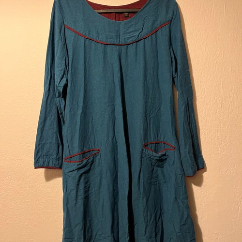 Gudrun Sjödén dress used, size S, green and purple