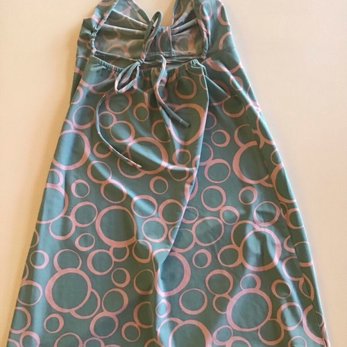 Theory mini dress used with straps turquoise vintage