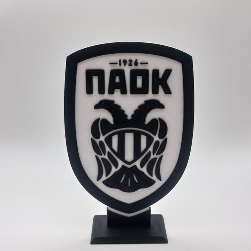 PAOK team emblem with detachable base refurbished