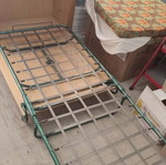 Bookcase with foldable bed used