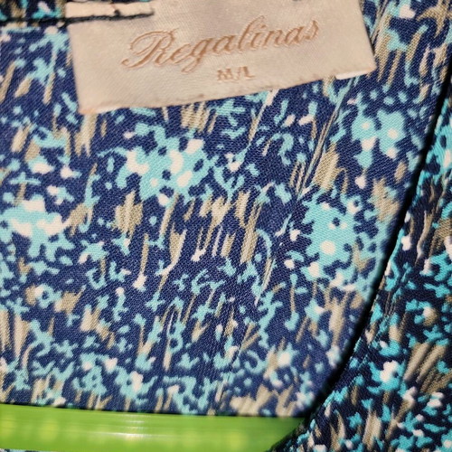 Midi dress Regalinas like new with blue and turquoise print