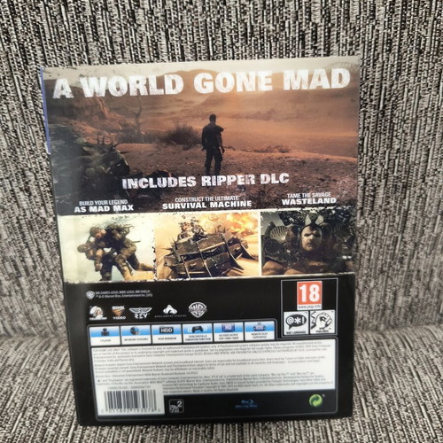 Mad Max Steelbook edition PS4 game