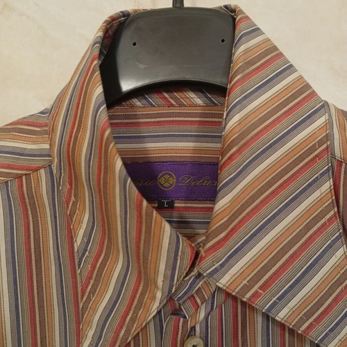 Evisu Deluxe striped shirt size L like new, multicolor