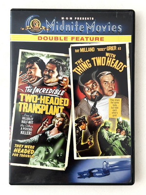 The Two-Headed Transplant & The Thing with 2 Heads DVD like new, thriller horror