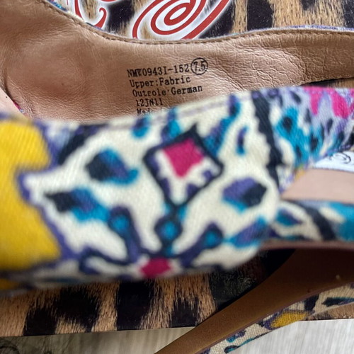Naughty Monkey platform sandals like new, size 38, multicolor