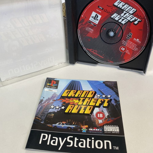Grand Theft Auto PlayStation 1 PS1 with manual, like new, English