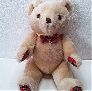 Vintage Λουτρινο αρκουδακι με αρθρωσεις Teddy Bear 1990 Playmakers